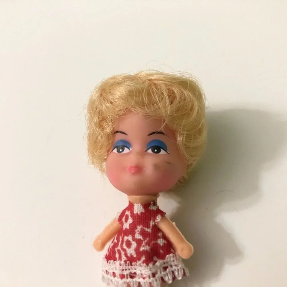 Vintage Liddle Kiddle Clone Doll Necklace Loop 2 Inch Tall - Picture 4 of 12